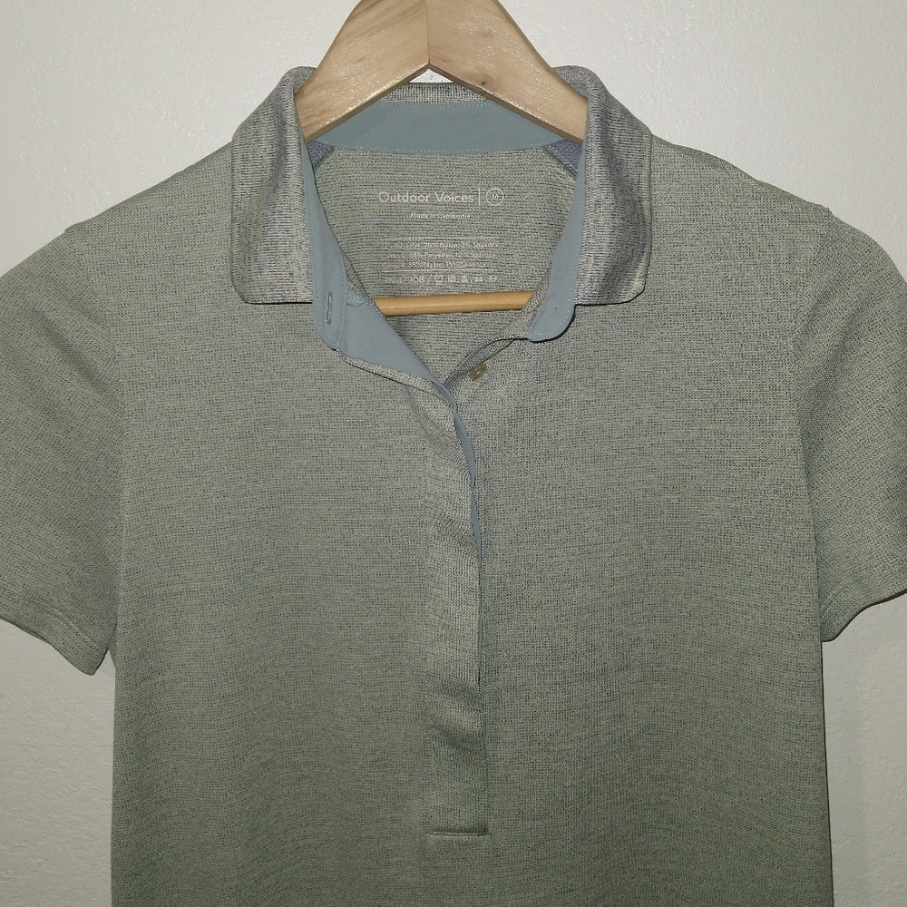 OUTDOOR VOICES Players Polo Green Dress - Picture 8 of 9